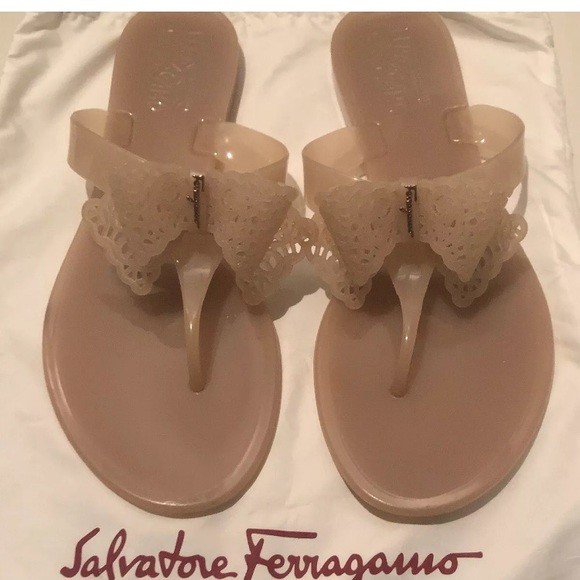 Salvatore Ferragamo Shoes - Salvatore Ferragamo Pandy Pow Jelly Thong Sandals